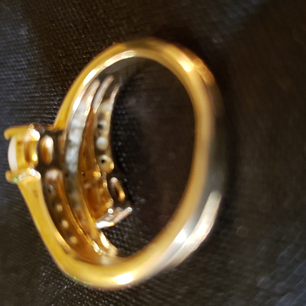 Vintage ESPO 14K Gold Electroplated Ri - Picture 2 of 7
